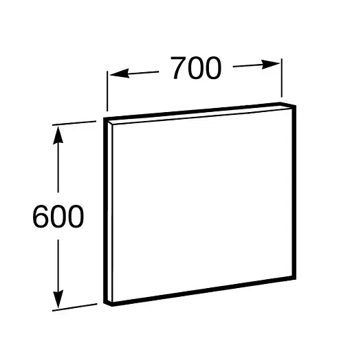 Дзеркало для ванної кімнати Roca Victoria Basic 70 см A812327406 - фото 3