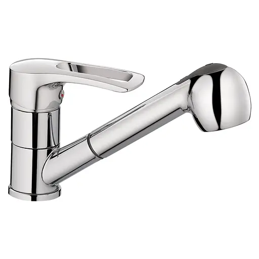 Змішувач для кухні Haiba HANSBERG 014 хром з висувною лійкою HB0208 - фото 1