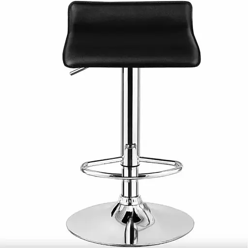 Комплект барных стульев Costway Forse экокожа с подставкой для ног черный - фото 7