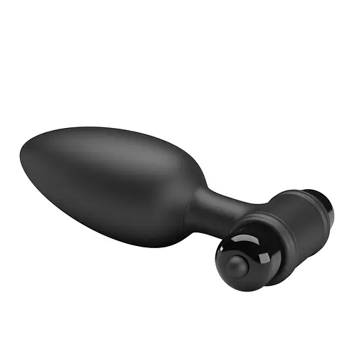 Аннальна пробка Mr. Play Vibrating Plug 11.8 см чорний - фото 4