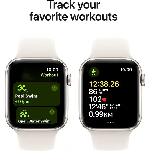 Смарт-часы Apple Watch SE 2 GPS 40mm Starlight Aluminium Case w. Starlight Sport Band - S/M MXEF3 - фото 6
