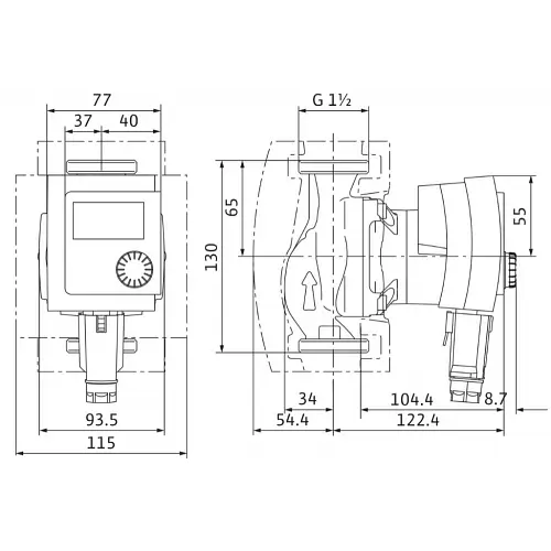 Циркуляционный насос Wilo Stratos PICO 15/1-6-130 (4216611/ст.4132461) - фото 5