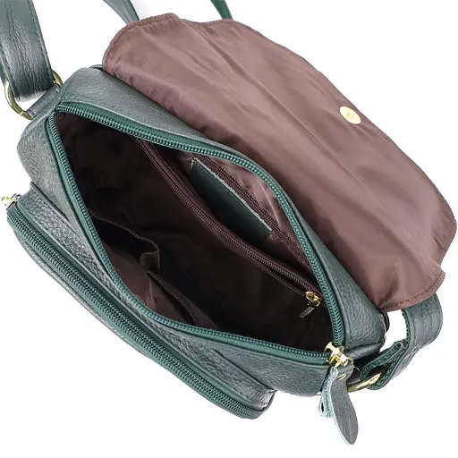 Жіноча сумка Vintage з натуральної шкіри 23.5х17х10 см sum0027633 - фото 7