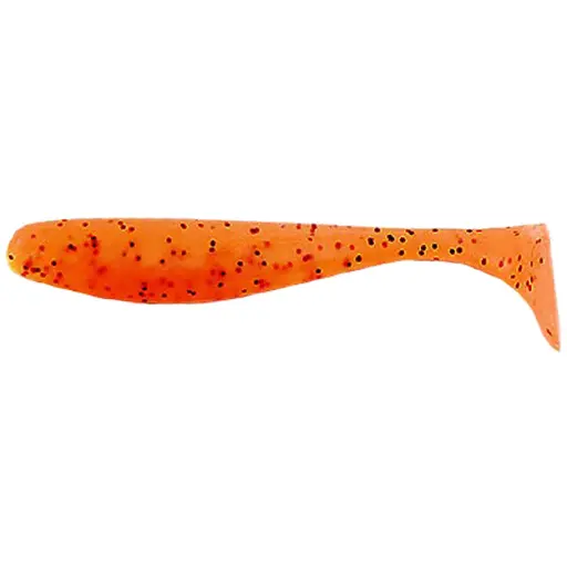Силікон FishUP Wizzle Shad 2" #049 - Pumpkin Orange/Black (10 шт/уп)