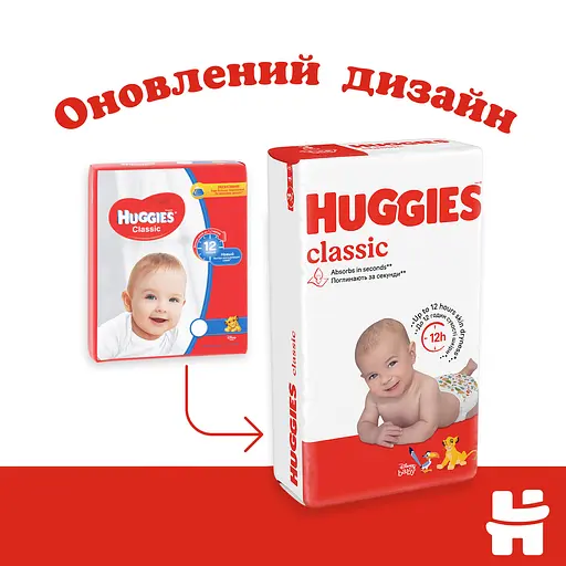 Уцінка. Підгузки Huggies Classic J-Pack 4 (7-18 кг), 88 шт.   - фото 3