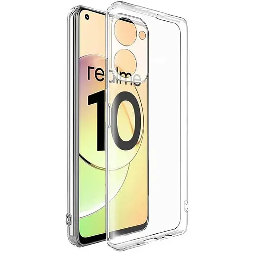 TPU чехол Epik Transparent 1,5mm Full Camera для Realme 10 4G Бесцветный (Прозрачный)