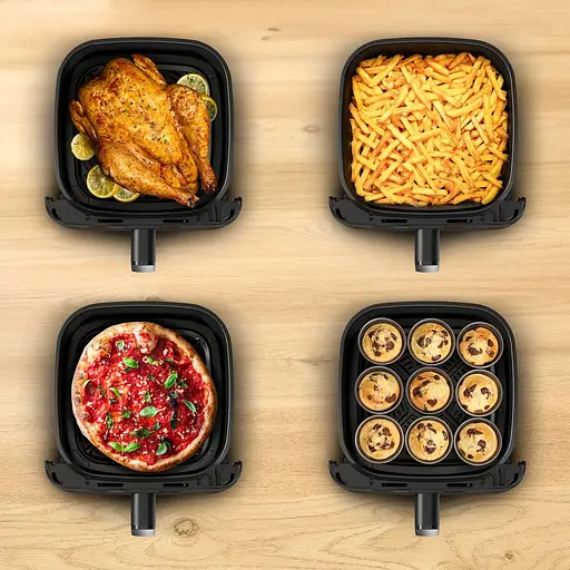 Аерогриль Tefal Easy Fry Mega Compact чорний 1700 Вт (EY8618E0) - фото 14