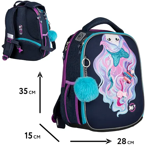 Рюкзак шкільний каркасний Yes Caramel Girl H-100 - фото 2