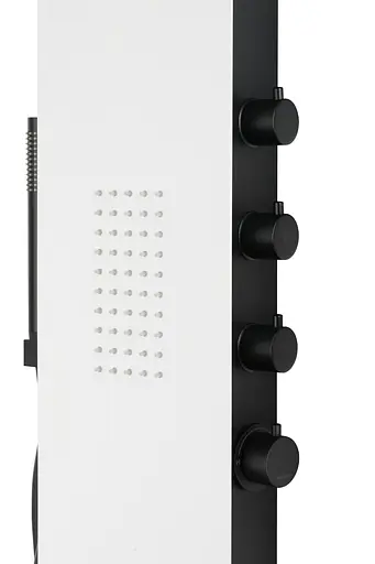 Душова панель Corsan Duo black white LED A777MWHBLLED, Білий - фото 2