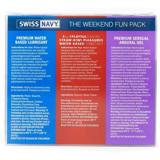 Набір Swiss Navy Weekend Fun Pack 3 х 30 мл - фото 4