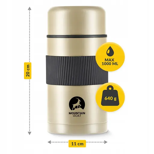 Термос для еды Mountain Goat 1 л Gold (P-5907739315816) - фото 2