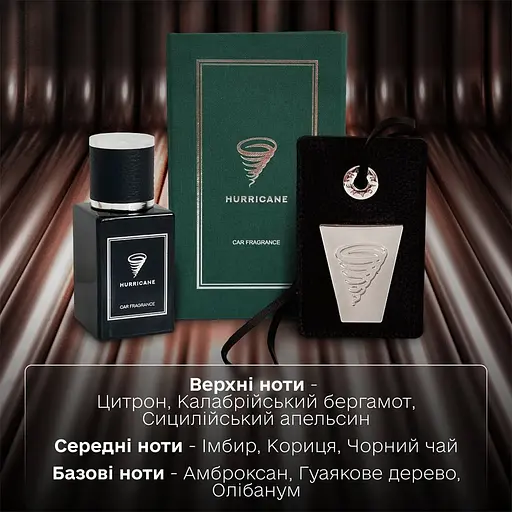 Автомобільне аромасаше Hurricane Green Perfume Premium [140894] - фото 3