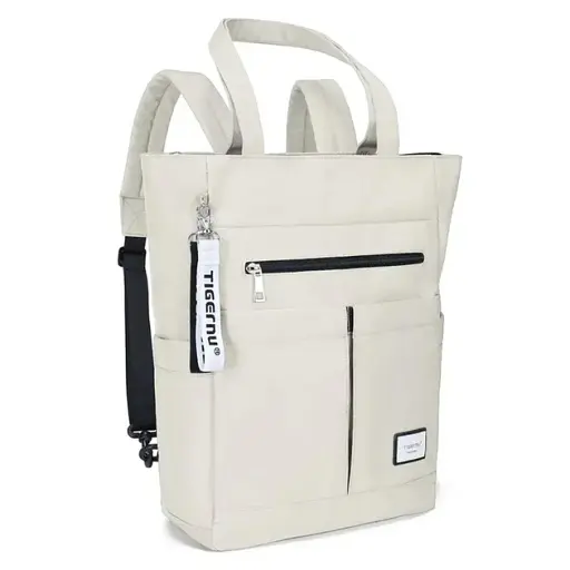 Міський стильний жіночий сумка-рюкзак Tigernu T-S8632 14.6 л з відсіком для ноутбука до 15.6" та USB White (18193) - фото 2