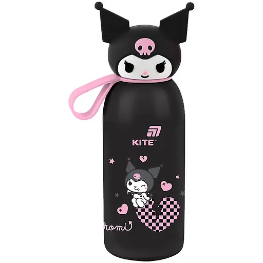 Термос с фигурной крышкой Kite Kuromi 350 мл (HK26-1267-2) - фото 1