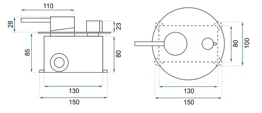 Душевая система скрытого монтажа Rea Lungo + Box white matt REA-P8540, Белый матовый - фото 9