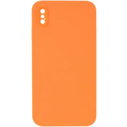 Чохол Epik Silicone Case Square Full Camera Protective AA No Logo для Apple iPhone XS Max 6.5 Помаранчевий/Papaya