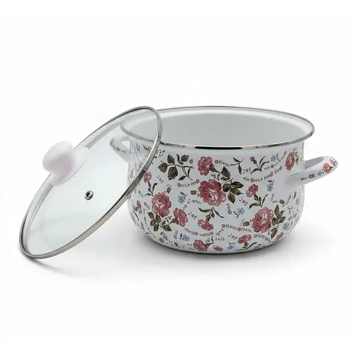 Набор кастрюль Verona эмалированные с крышками 1.6 л, 2.3 л, 3 л (VR-0003-03) - фото 4