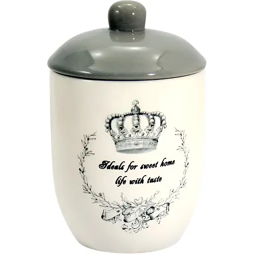 Цукорниця керамічна Interos Корона 520 мл (000014779) - фото 1