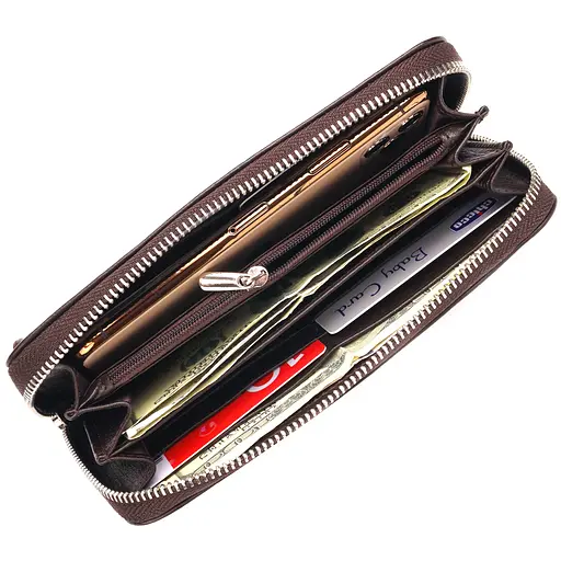 Женский кожаный кошелек Canpellini 19х9.5х2.5 см acs0025126 - фото 4