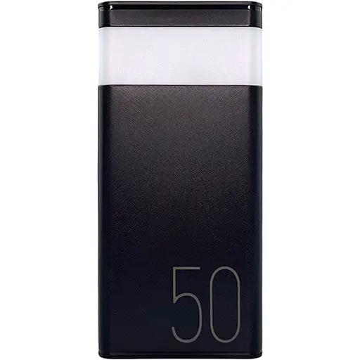 Павербанк Remax RPP-321 / 50000мАг / 22,5 Вт / USB-C + USB-A + microUSB / PD + QC / з ліхтариком / Чорний - фото 2