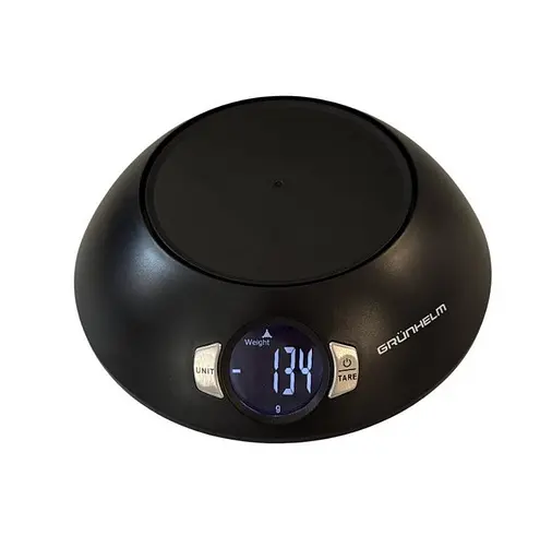 Кухонные настольные электронные весы Grunhelm KES-501SB для взвешивания продуктов с чашей до 5кг весы для дома Черный - фото 5