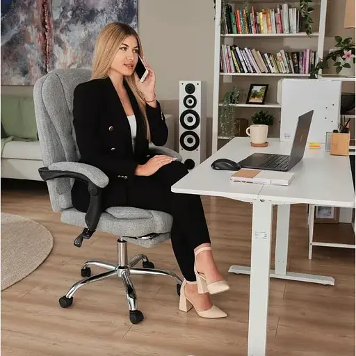 Офисное кресло Di Volio Baldo серый - фото 10