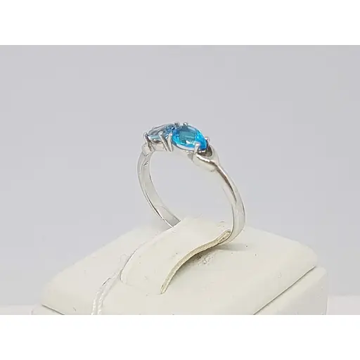 Срібне кільце Агні Банес з кварцом. 1345/1Р-QLB 17,5 - фото 3