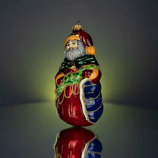 Ялинкова прикраса Різдвяні історії Святий Миколай скло (4820001045178) - фото 2