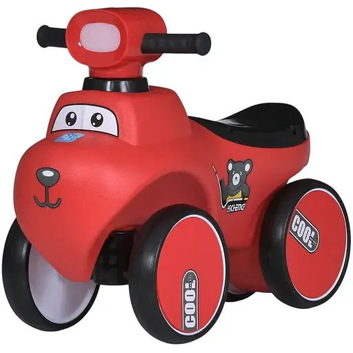 Каталка-толокар Bambi M 5940-3 з музикою та світлом, червона