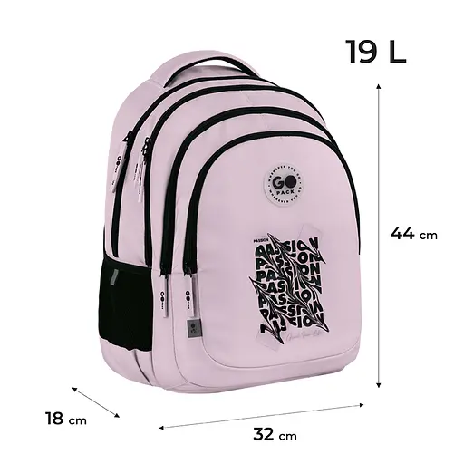 Рюкзак GoPack Teens 162L-2 Черно-розовый (GO26-162L-2) - фото 2