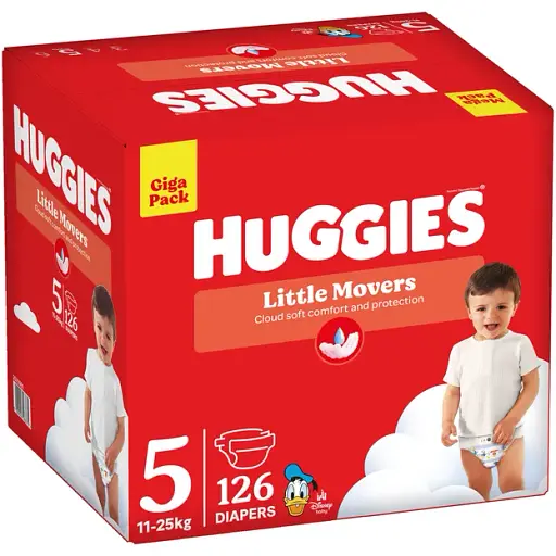 Уценка. Подгузники Huggies Little Movers GIGA 5 (11-25 кг) 126 шт. - фото 2