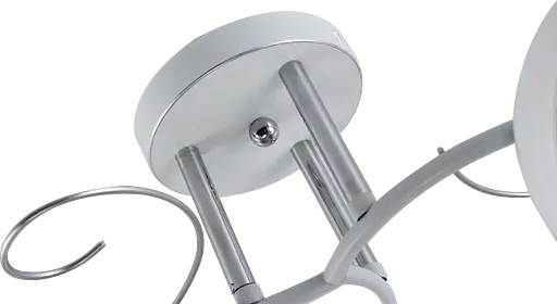 Люстра декоративна V XA1250/3 White+Chrome на 3 плафони - фото 3