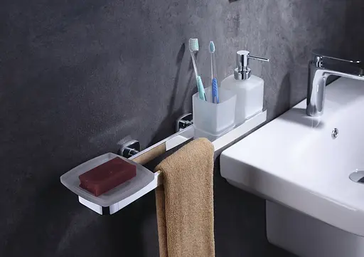 Дозатор для жидкого мыла Volle Teo матовое стекло/хром 15-88-121, Хром - фото 2