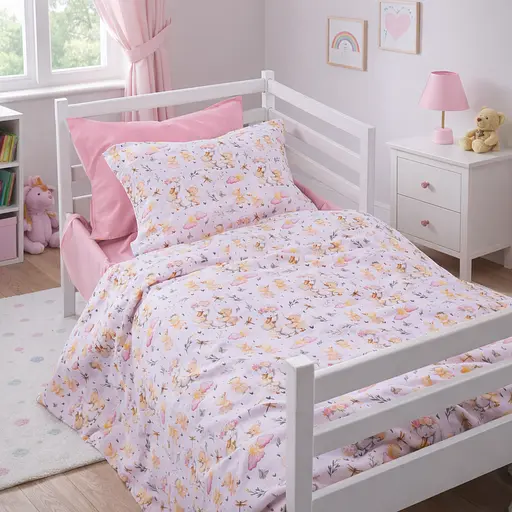 Комплект постільної білизни MirSon Ranforce Elite Happy Ducklings 110x140 см (2200012573891) - фото 1