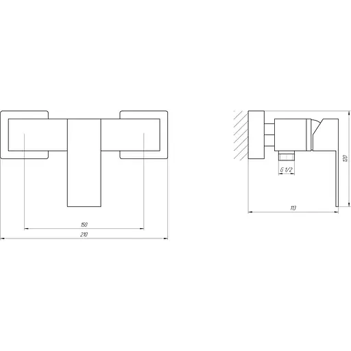 Змішувач для душа Globus Lux SICILIA SBQ-105 - фото 4