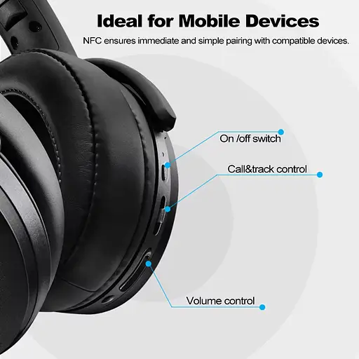 Бездротові Bluetooth навушники Sennheiser HD 4.40BT з шумозаглушенням і мікрофоном - фото 3