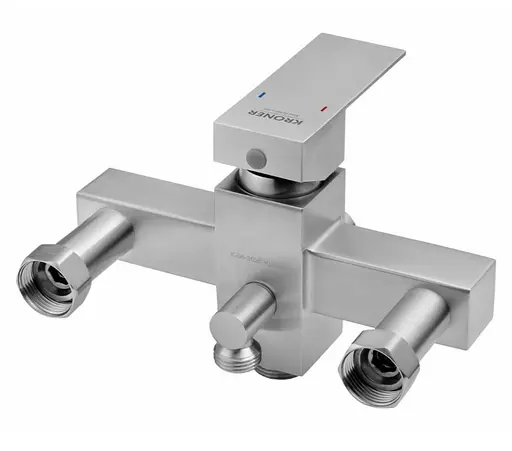 Смеситель для ванны Kroner KRP Edelstahl Kubus-ESG071 (CV036661) - фото 3