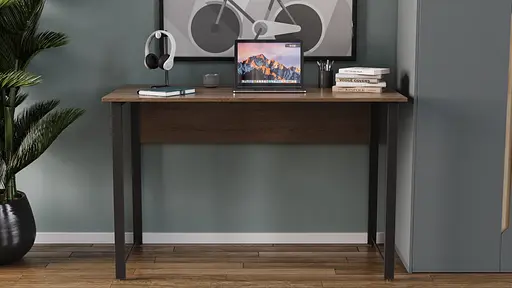 Компьютерный стол Ferrum-decor Райан 75x140x70 черный ДСП Дуб Сонома Труфель 16мм (FRD-103723) - фото 5