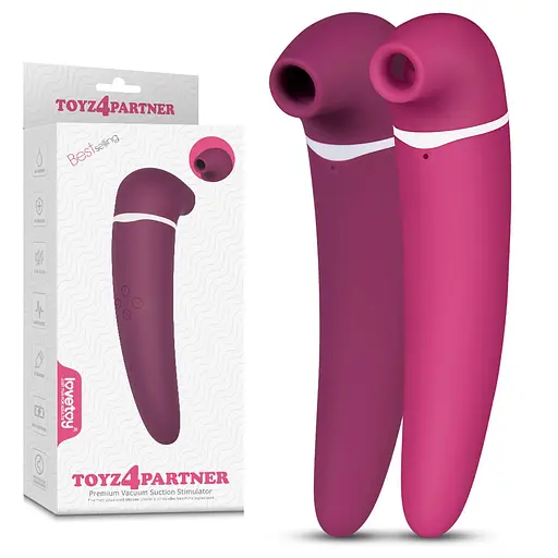 Вакуумний стимулятор клітора з вібраціє Lovetoy Toyz4Partner рожевий - фото 10