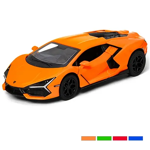 Металлический инерционный джип Lamborghini Revuelto 5", открывающиеся двери (В ассортименте) - фото 2