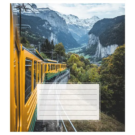 Зошит учнівський "Поїзд" Leader 018-540246L-3 в лінію, 18 аркушів - фото 1