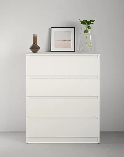 Комод в спальню MebelStar Нео 4Ш 80x43x98 см Аляска белый (MBS-1070) - фото 2