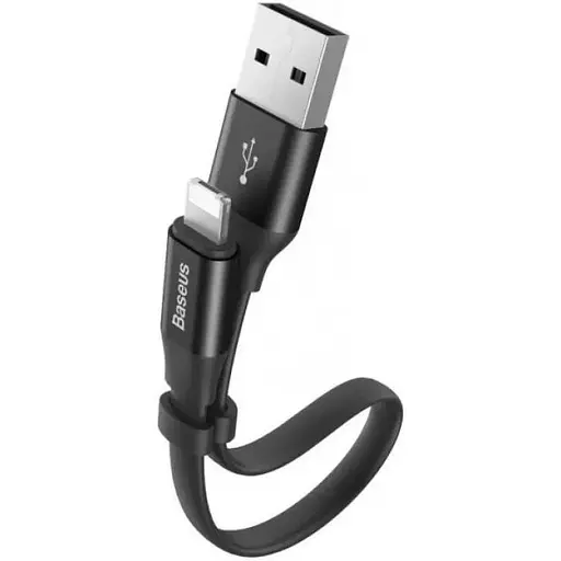 Кабель Baseus Nimble Portable Cable USB to Lightning 0.23 м Чорний