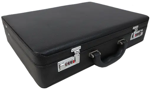 Элегантный дипломат Portfolio из эко кожи черный sum0028876 - фото 2