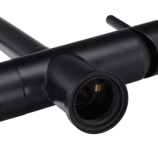 Змішувач для кухні на дві води Koer KB-72001-05 KR3392 Чорний матовий - фото 4