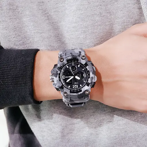 Наручний годинник чоловічий 1742 Gray Military. Skmei acs0030609 - фото 4