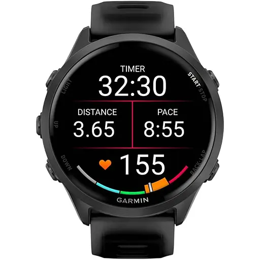 Смарт-годинник Garmin Forerunner 570 47mm Slate Gray Aluminum with Translucent Black/Black Band (010-02971-00) [138714] - фото 6