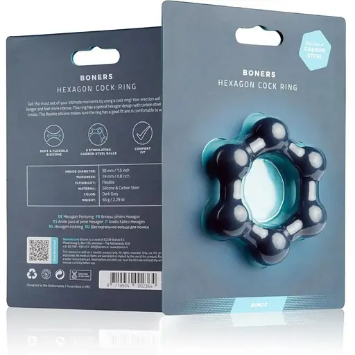 Эрекционное кольцо BOners Hexagon Cock Ring - фото 5