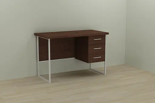 Комп'ютерний стіл Ferrum-decor Гаррі 75x140x60 білий ДСП Венге 32мм (FRD-105759)