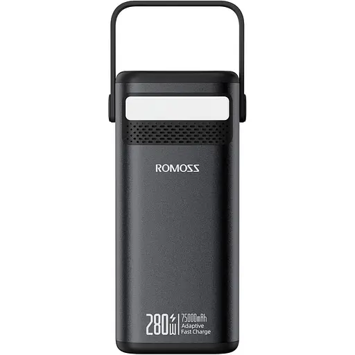 Зовнішній акумулятор Romoss PMT75 75000mAh 280W Black (PMT75-1E2-2133H) [120786] - фото 2